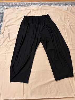 Black Women’s Relaxed Elastic Waist Barrel Pants